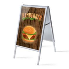 Jansen Display Set reklamního áčka A1, Hamburger, anglicky