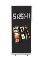 Jansen Display Set Roll-baneru Budget s vytištěným motivem, šířka 85 cm, Sushi