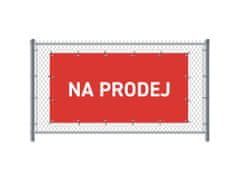 Jansen Display Standardní banner na plot 300 x 140 cm Na prodej čeština Červené