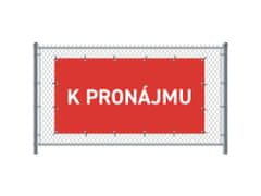 Jansen Display Standardní banner na plot 200 x 100 cm K pronájmu čeština Červené