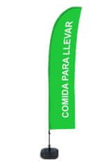 Jansen Display Beach Flag Budget Wind Complete Set Take Away Green Spanish