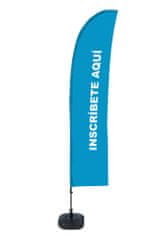 Jansen Display Beach Flag Budget Wind Complete Set Sign In Blue Spanish