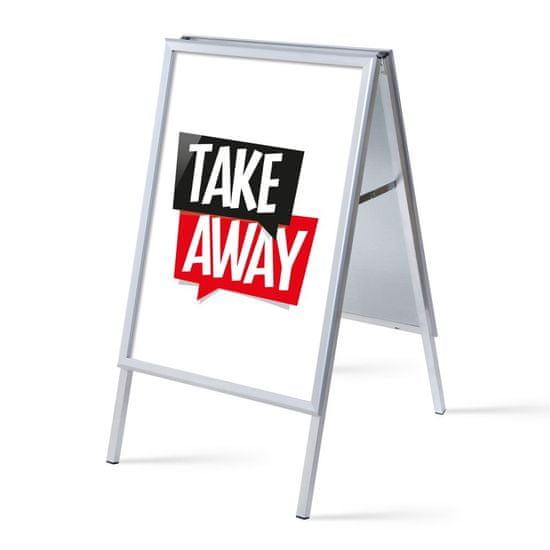 Jansen Display Set reklamního áčka A1, Take away, bílý, anglicky