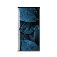 Jansen Display Door Wrap 80 cm listy rostlin modré