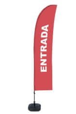 Jansen Display Beach Flag Budget Wind Complete Set Entrance Red Spanish