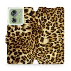 Mobiwear Flip pouzdro na mobil Motorola Edge 40 5G - VA33P Leopardí vzor