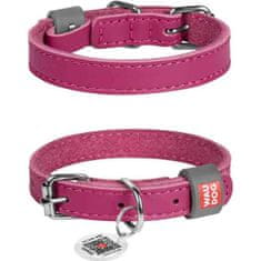 Collar Obojek kůže 12mmx19-25cm WAUDOG růžový