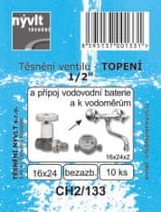 STREFA Těsnění topen.1/2"vent.24x16 kling.CH2/133 (10ks)