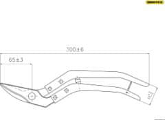 Rostex Nůžky na plech 300mm vystřihovací 2323