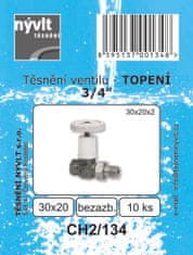 STREFA Těsnění topen.3/4"vent.30x20 kling.CH2/134 (10ks)