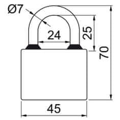 Richter Zámek visací OVAL 45 3kl.