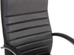 Sortland Masážní kancelářská židle Valais - umělá kůže | černá