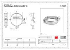 Objímka bez hrotu 100-M10 Zn