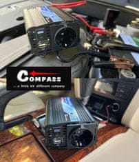 Compass Měnič napětí 12/230V 300W + USB
