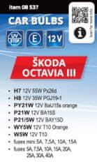 Compass Žárovky servisní box ŠKODA OCTAVIA III H7+H8