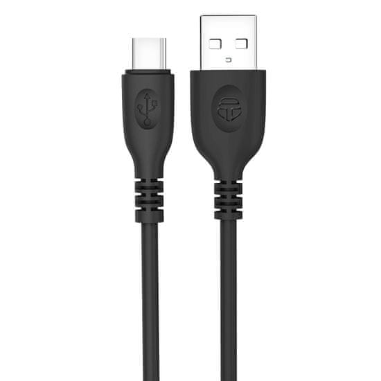 Northix USB na USB-C, 2,4A - 1 m - Černá