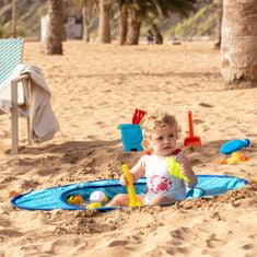 Northix Plážový stan s bazénkem pro děti - modrý 