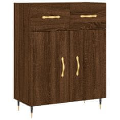 Greatstore Skříň highboard hnědý dub 69,5 x 34 x 180 cm kompozitní dřevo