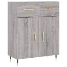 Vidaxl Skříň highboard šedá sonoma 69,5 x 34 x 180 cm kompozitní dřevo