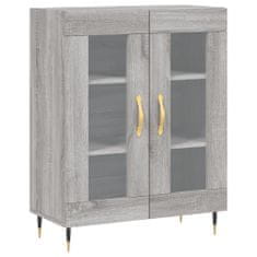 Vidaxl Skříň highboard šedá sonoma 69,5 x 34 x 180 cm kompozitní dřevo