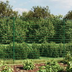 Greatstore Drátěný plot s přírubami zelený 1,6 x 10 m
