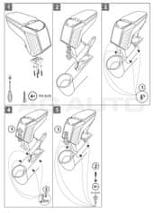 Rati Loketní opěrka - područka ARMSTER 2, Mini Cooper 2007-2014