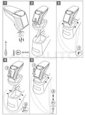 Rati Loketní opěrka ARMSTER 2, Kia Soul, 2009-2014, bez kapsy