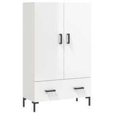 Vidaxl Skříň highboard lesklá bílá 69,5 x 31 x 115 cm kompozitní dřevo