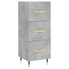 Vidaxl Skříň highboard betonově šedá 34,5x34x180 cm kompozitní dřevo