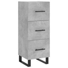 Vidaxl Skříň highboard betonově šedá 34,5x34x180 cm kompozitní dřevo