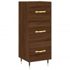 Vidaxl Skříň highboard hnědý dub 34,5 x 34 x 180 cm kompozitní dřevo