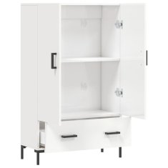 Vidaxl Skříň highboard lesklá bílá 69,5 x 31 x 115 cm kompozitní dřevo