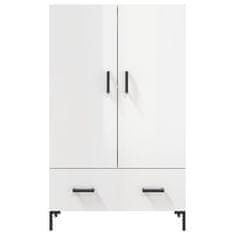 Vidaxl Skříň highboard lesklá bílá 69,5 x 31 x 115 cm kompozitní dřevo