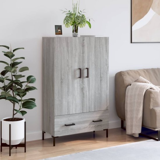 Vidaxl Skříň highboard šedá sonoma 69,5 x 31 x 115 cm kompozitní dřevo