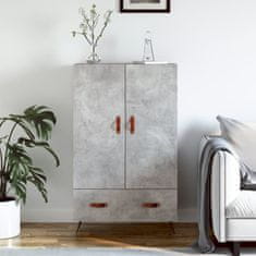 Vidaxl Skříň highboard betonově šedá 69,5x31x115 cm kompozitní dřevo