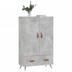 Vidaxl Skříň highboard betonově šedá 69,5x31x115 cm kompozitní dřevo