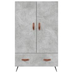 Vidaxl Skříň highboard betonově šedá 69,5x31x115 cm kompozitní dřevo