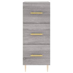 Vidaxl Skříň highboard šedá sonoma 34,5 x 34 x 180 cm kompozitní dřevo