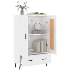 Vidaxl Skříň highboard lesklá bílá 69,5 x 31 x 115 cm kompozitní dřevo