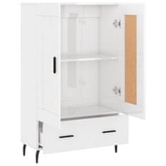 Vidaxl Skříň highboard lesklá bílá 69,5 x 31 x 115 cm kompozitní dřevo