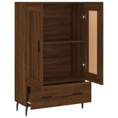 Vidaxl Skříň highboard hnědý dub 69,5 x 31 x 115 cm kompozitní dřevo