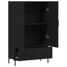 Vidaxl Skříň highboard černá 69,5 x 31 x 115 cm kompozitní dřevo