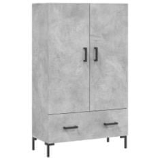 Vidaxl Skříň highboard betonově šedá 69,5x31x115 cm kompozitní dřevo