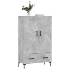 Vidaxl Skříň highboard betonově šedá 69,5x31x115 cm kompozitní dřevo