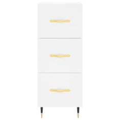 Vidaxl Skříň highboard bílá 34,5 x 34 x 180 cm kompozitní dřevo