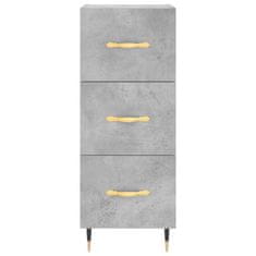 Vidaxl Skříň highboard betonově šedá 34,5x34x180 cm kompozitní dřevo