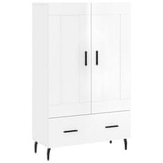 Vidaxl Skříň highboard lesklá bílá 69,5 x 31 x 115 cm kompozitní dřevo