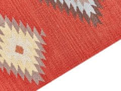 Beliani Bavlněný kelimový koberec 160 x 230 cm vícebarevný LORUT