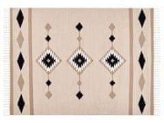 Beliani Bavlněný kelimový koberec 140 x 200 cm vícebarevný BERDIK