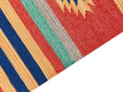 Beliani Vlněný kelimový koberec 80 x 150 cm vícebarevný HATIS